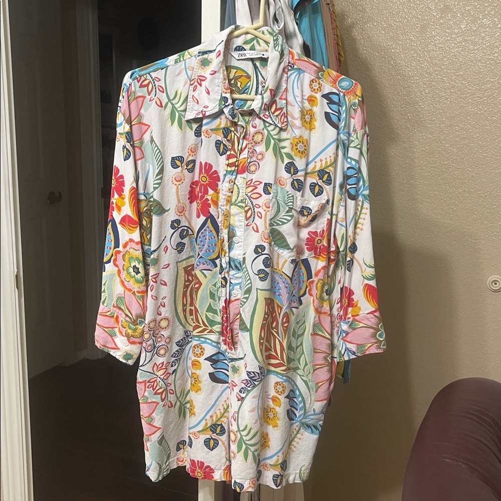 Zara Multicolor Floral Jumpsuit